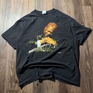 Vintage‎ B.B. King 2002 Tour Graphic T Shirt M&O Knits Heavyweight XL